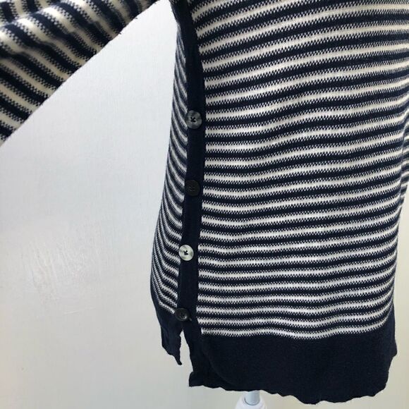 Rosne Netra Navy Ivory Stripped Sweater Size S - Picture 5 of 7